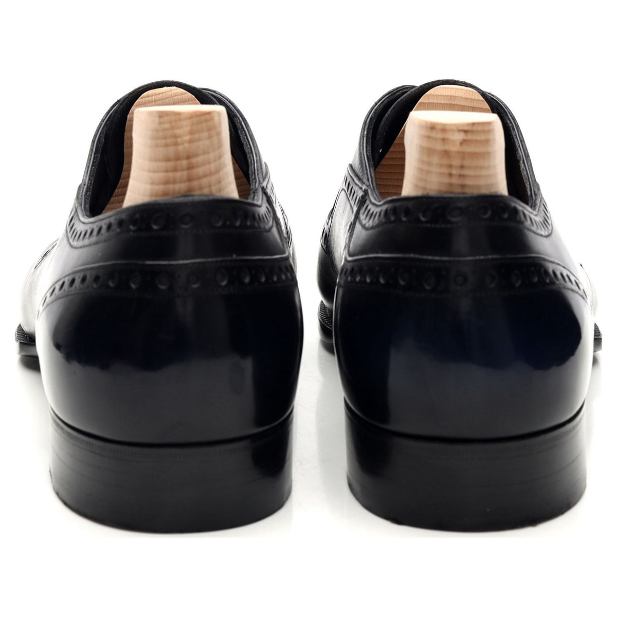 1202 Collection &#39;Andrés&#39; Navy Blue Leather Adelaide Oxford UK 8.5