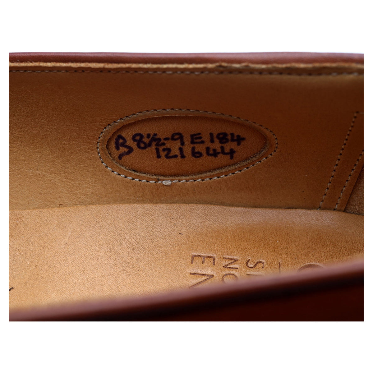 &#39;Longacre&#39; Tan Brown Leather Loafers UK 8.5 E