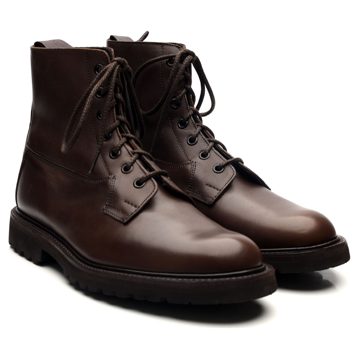 &#39;Burford&#39; Dark Brown Leather Boots UK 7