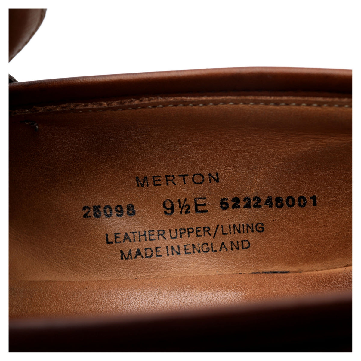 &#39;Merton&#39; Dark Brown Leather Loafers UK 9.5 E
