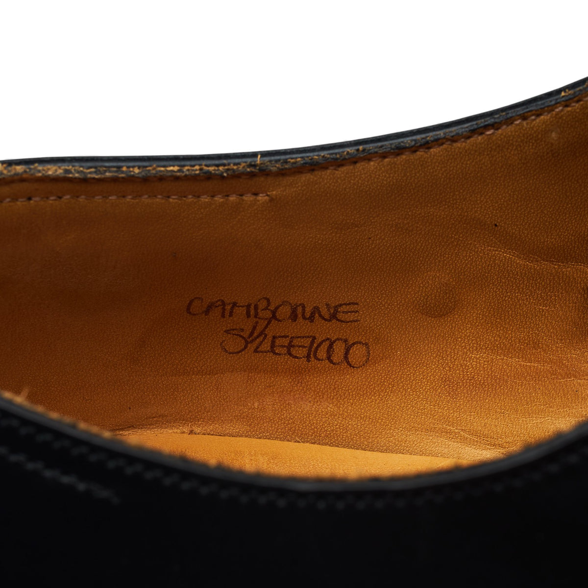 'Camborne' Black Leather Double Monk Strap UK 5.5 EE