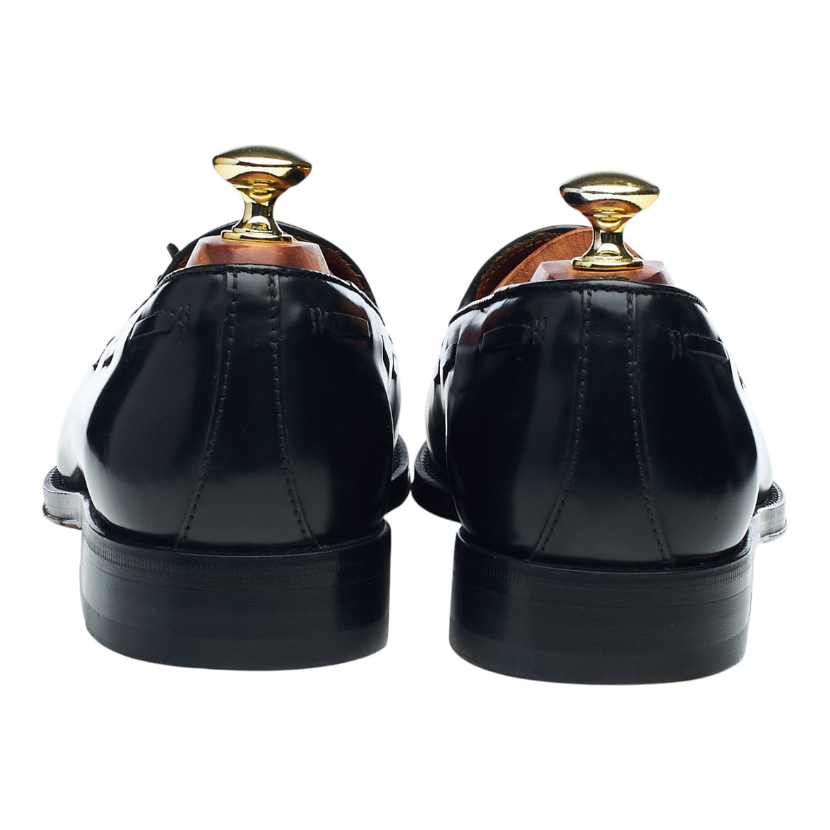 Black Leather Tassel Loafers UK 6 EU 40