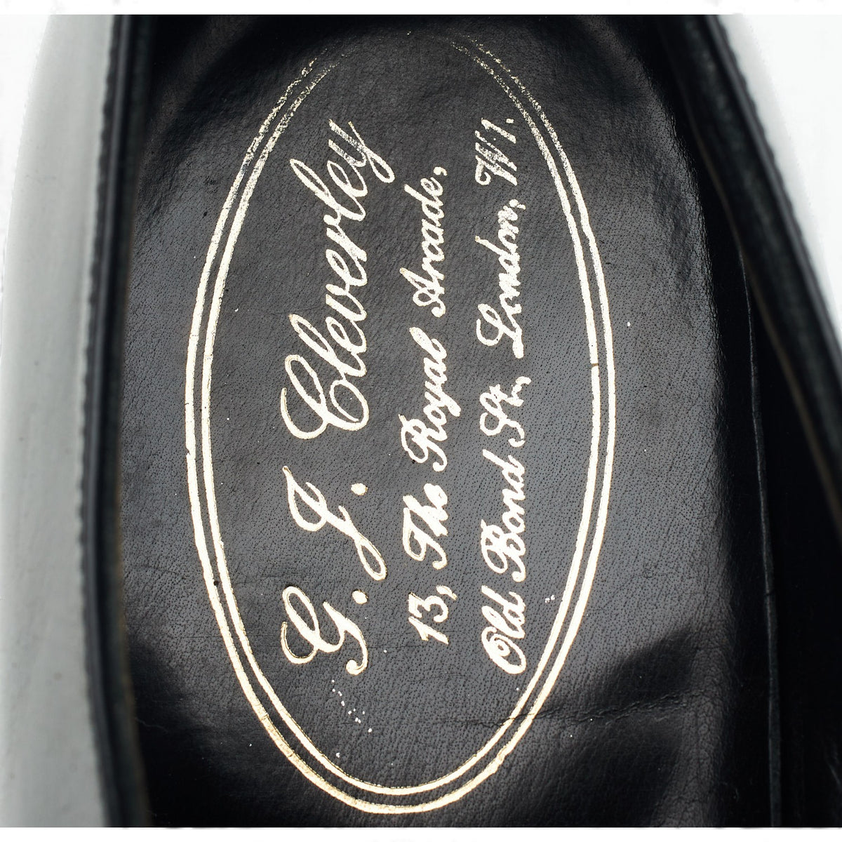 Black Leather Oxford UK 10.5 E