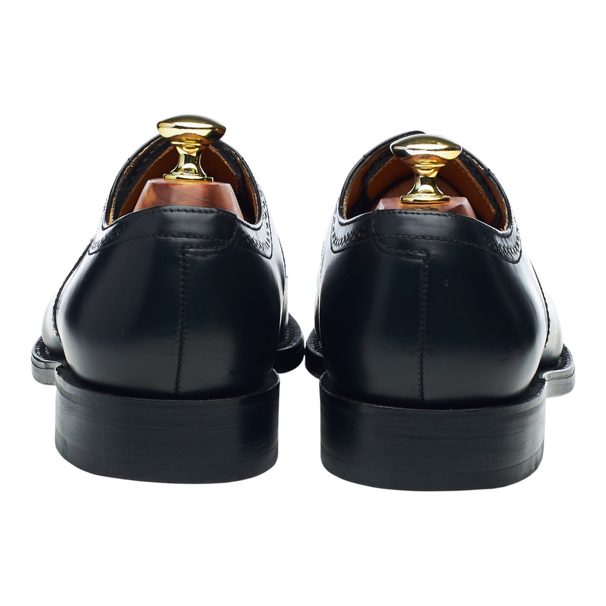 '201B' Black Leather Oxford Brogues UK 7