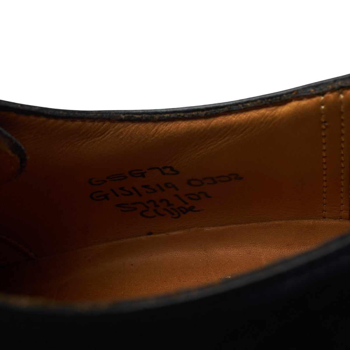 'Clyde' Black Leather Derby UK 6.5 G