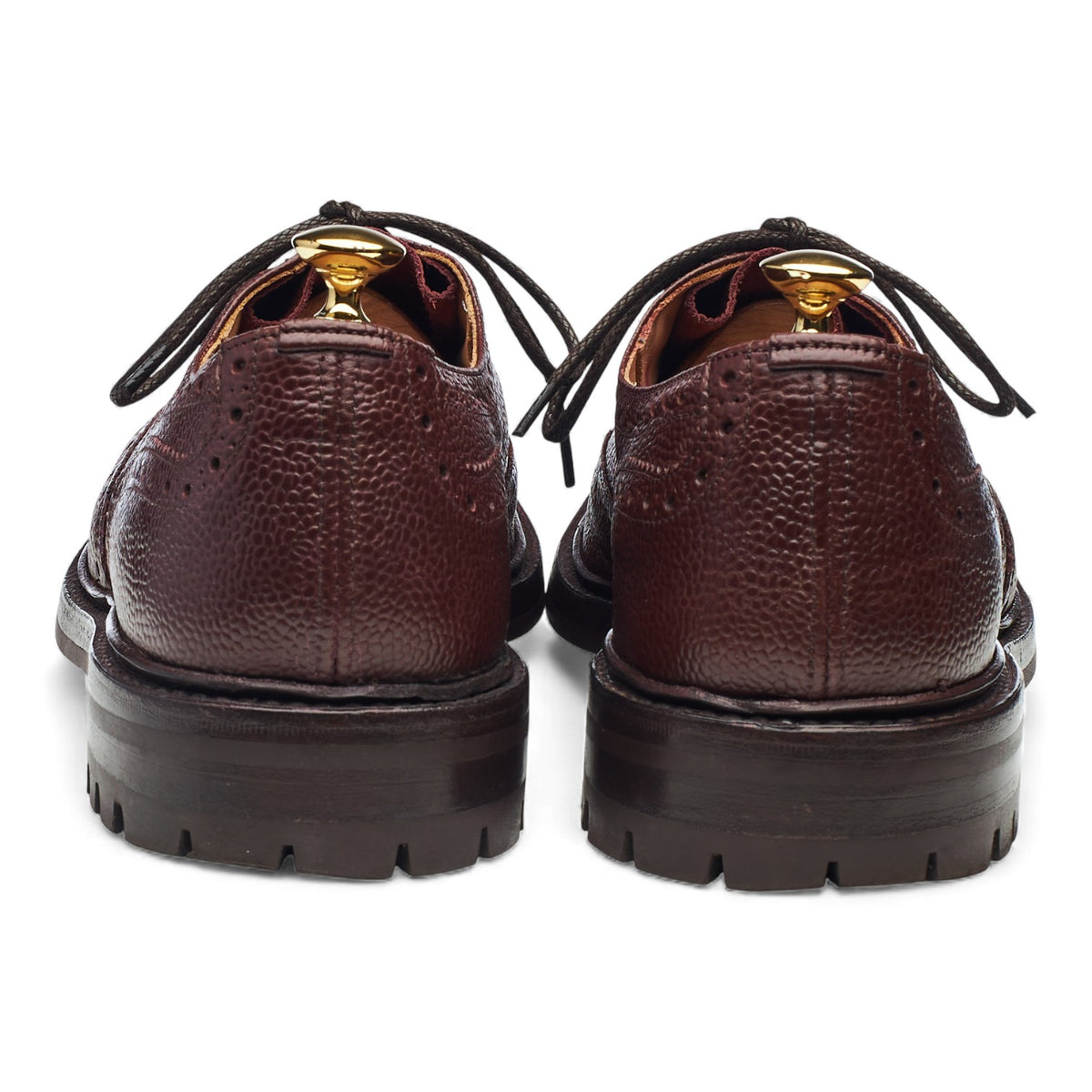 'Ilkley' Brown Grain Leather Derby Brogues UK 10