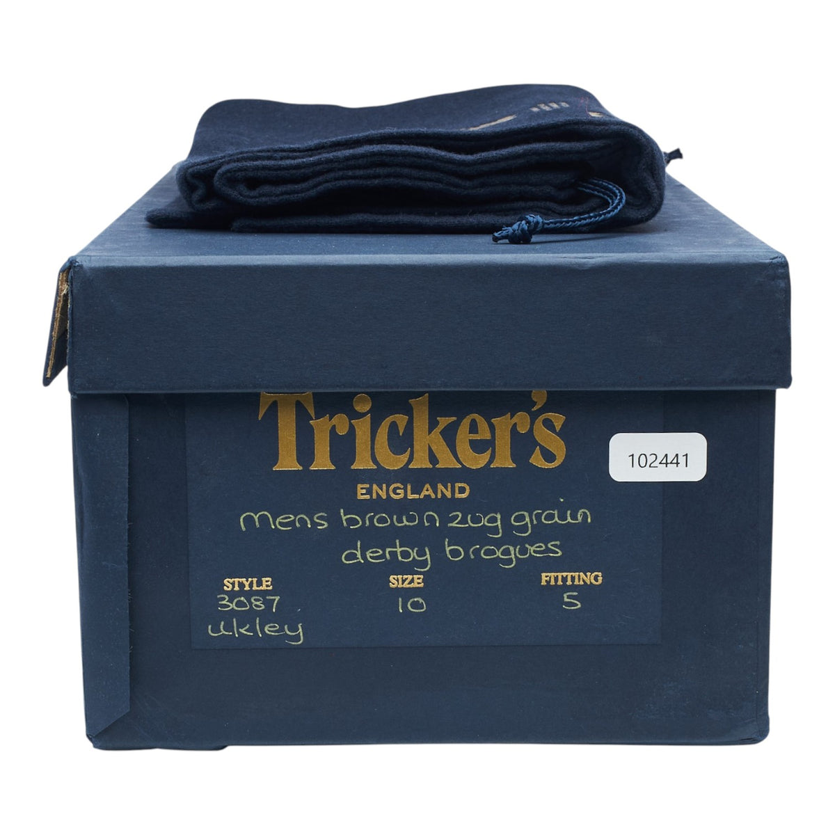 'Ilkley' Brown Grain Leather Derby Brogues UK 10