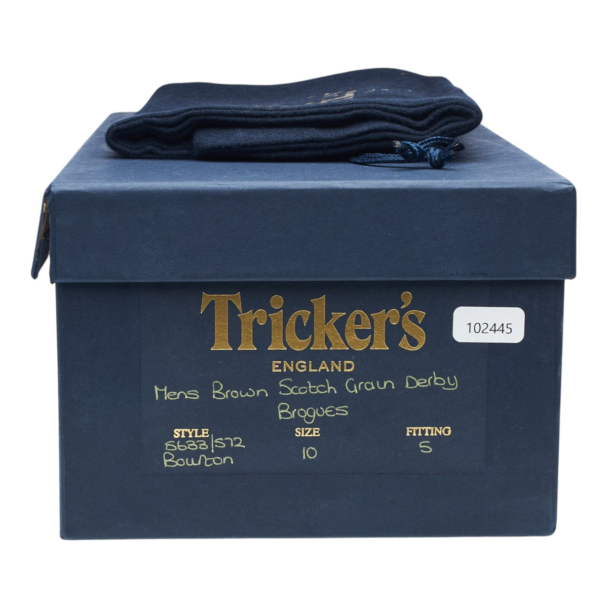 'Bourton' Brown Grain Leather Derby Brogues UK 10