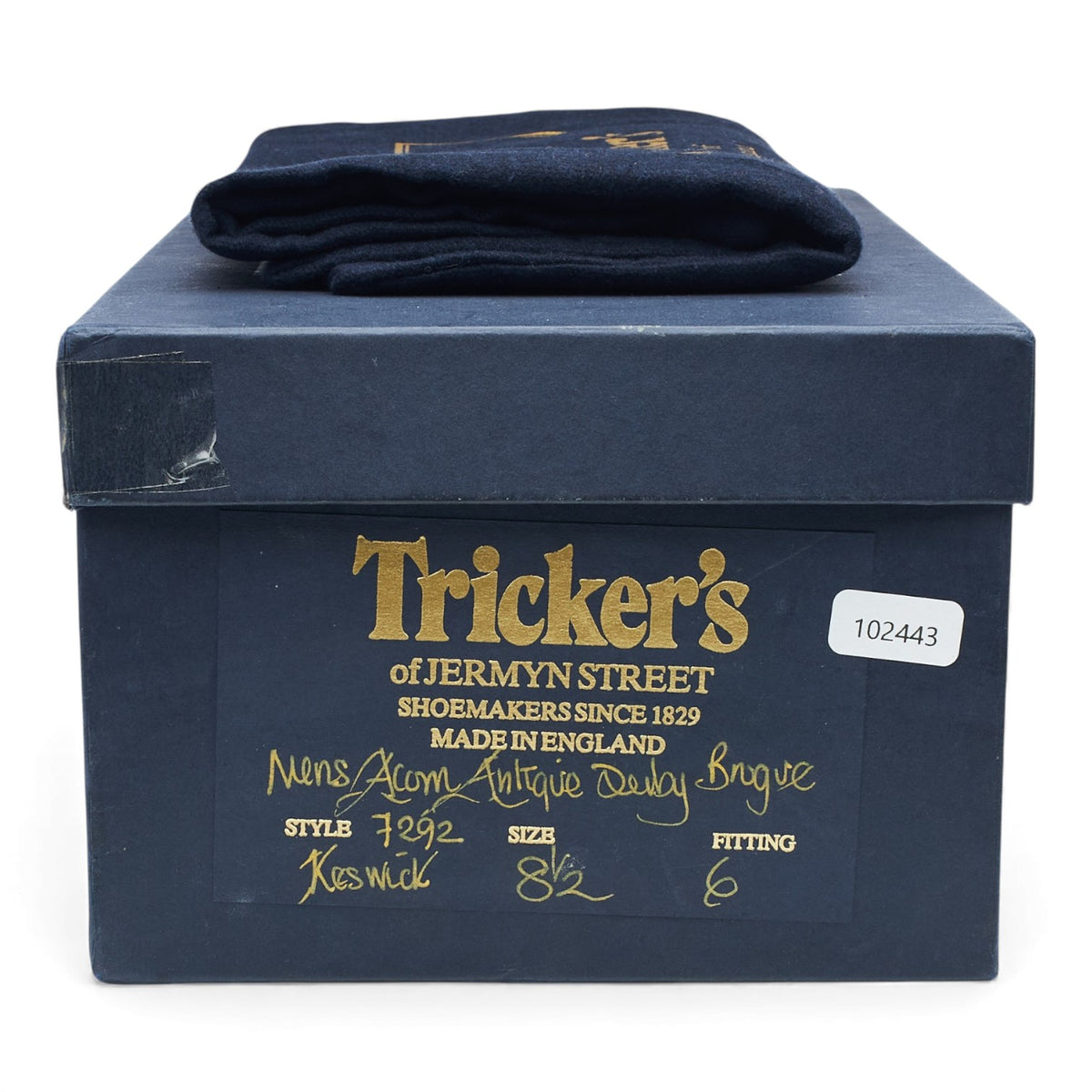 'Keswick' Acorn Antique Tan Brown Leather Derby Brogues UK 8.5