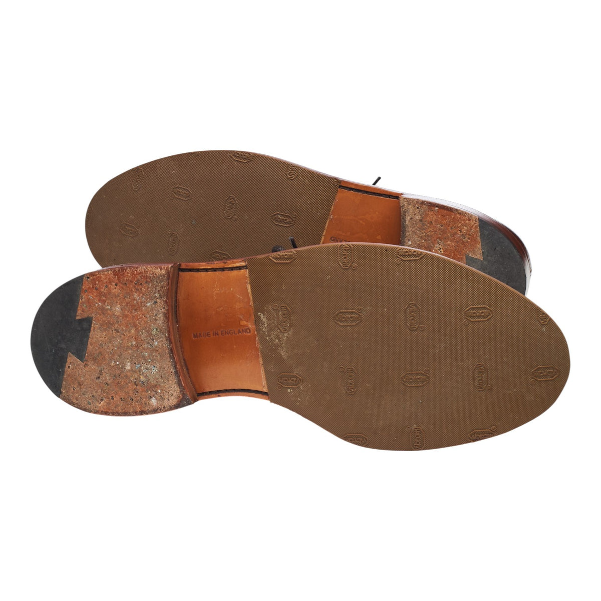 'Bourton' Tan Brown Grain Leather Derby Brogues UK 10