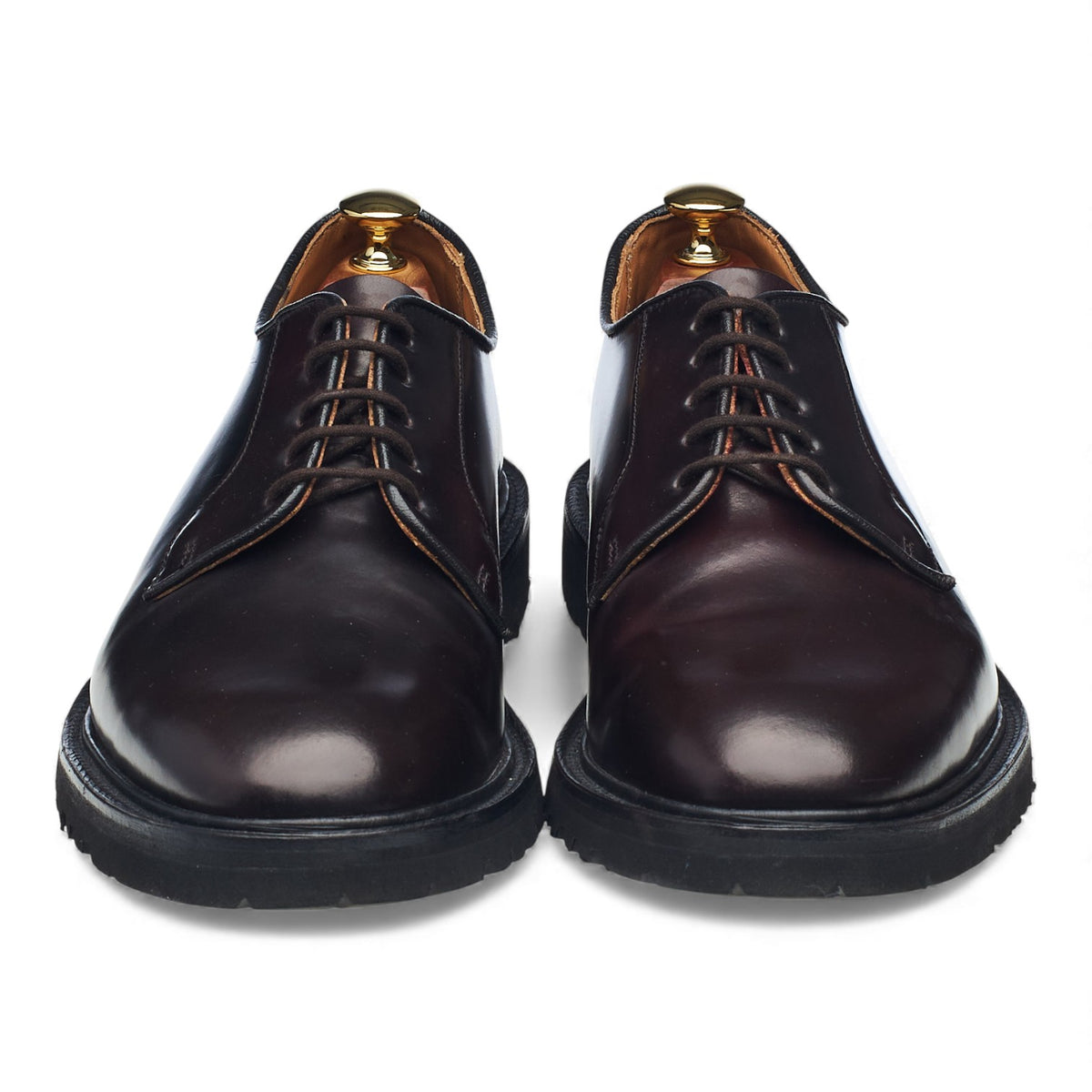 'Bobby' Burgundy Cordovan Leather Derby UK 9.5