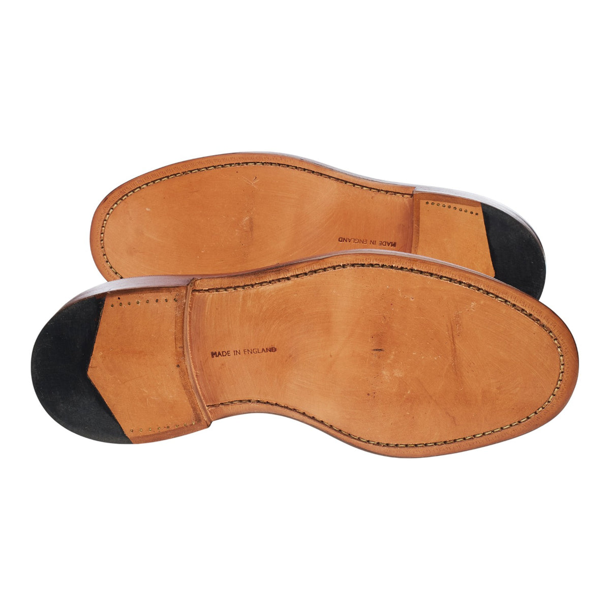 'Keswick' Golden Tan Brown Leather Derby Brogues UK 8.5