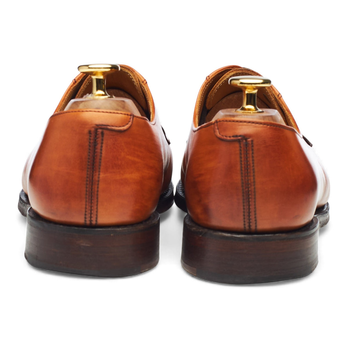 Women's Tan Brown Leather Derby UK 6 D