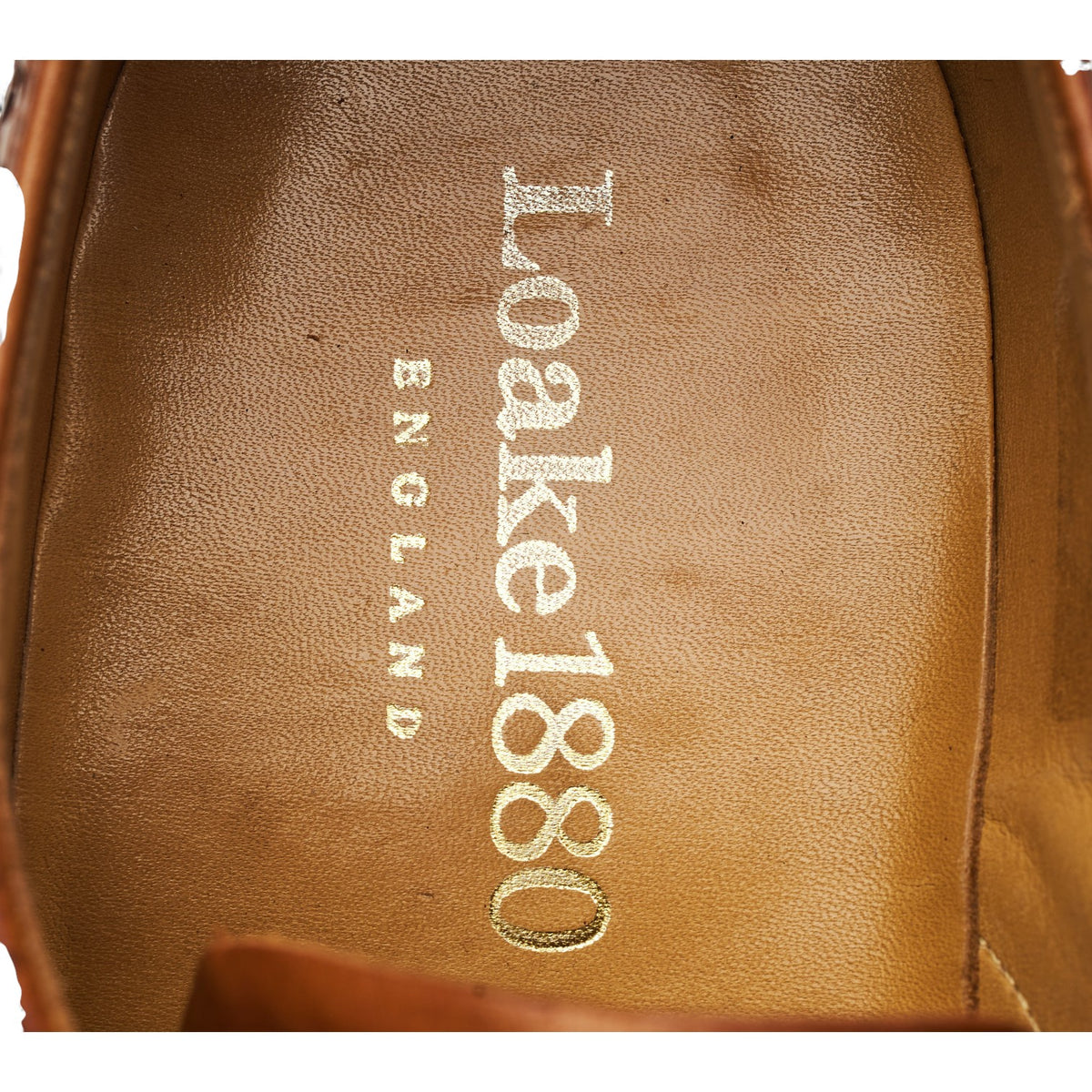 1880 'Chester 2' Tan Brown Leather Derby Brogues UK 7 F