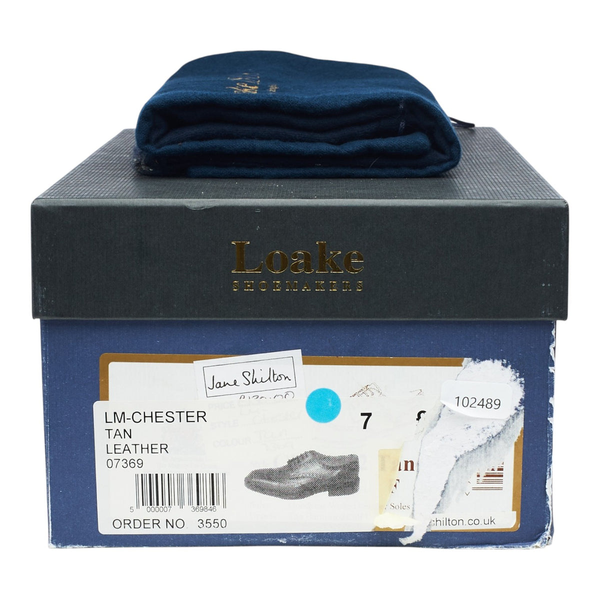 1880 'Chester 2' Tan Brown Leather Derby Brogues UK 7 F