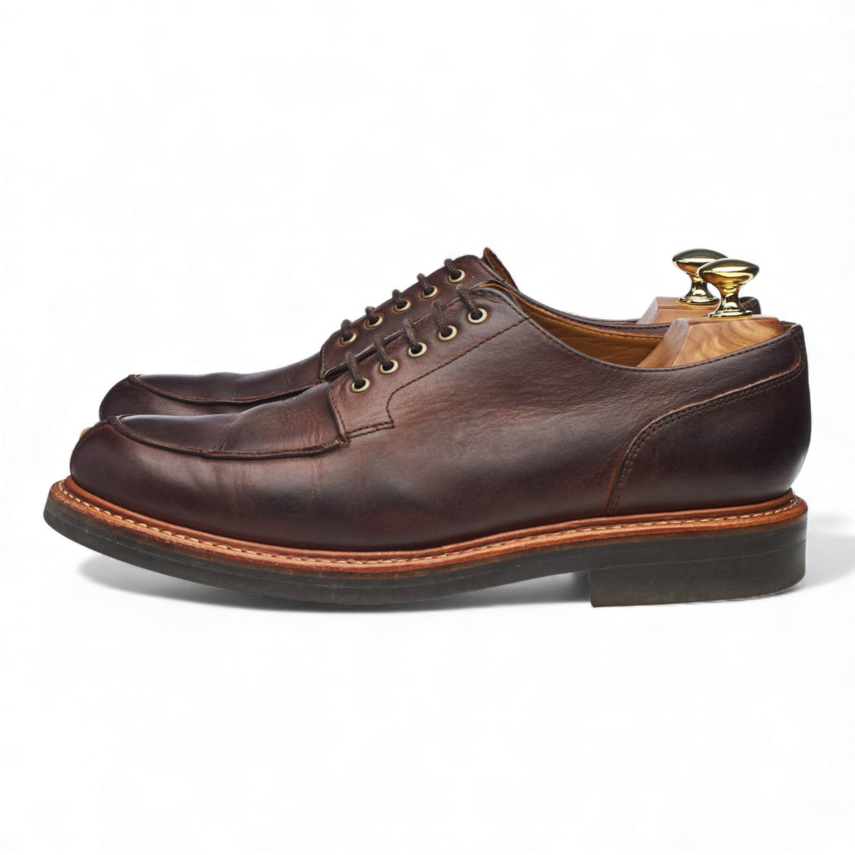 'Mac' Dark Brown Leather Split Toe Derby UK 7 G