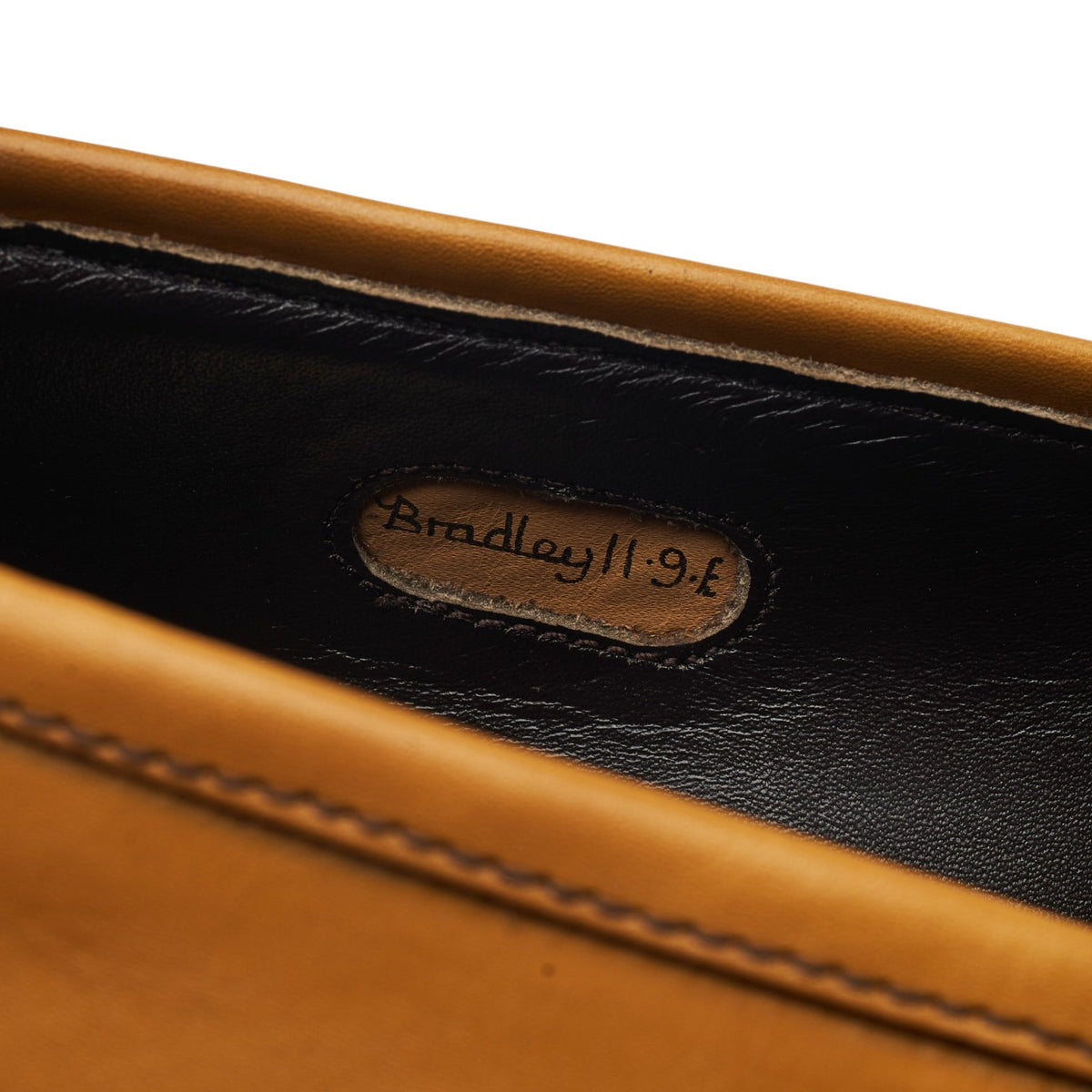 'Bradley II' Tan Brown Leather Loafers UK 9 E