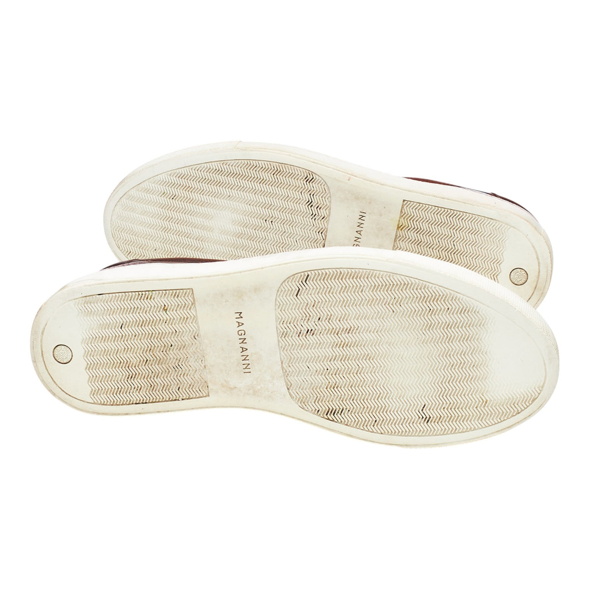 '24191' Brown Grain Leather Slip On Sneakers UK 7 EU 41