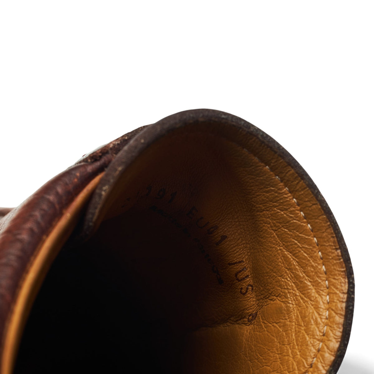 '24191' Brown Grain Leather Slip On Sneakers UK 7 EU 41