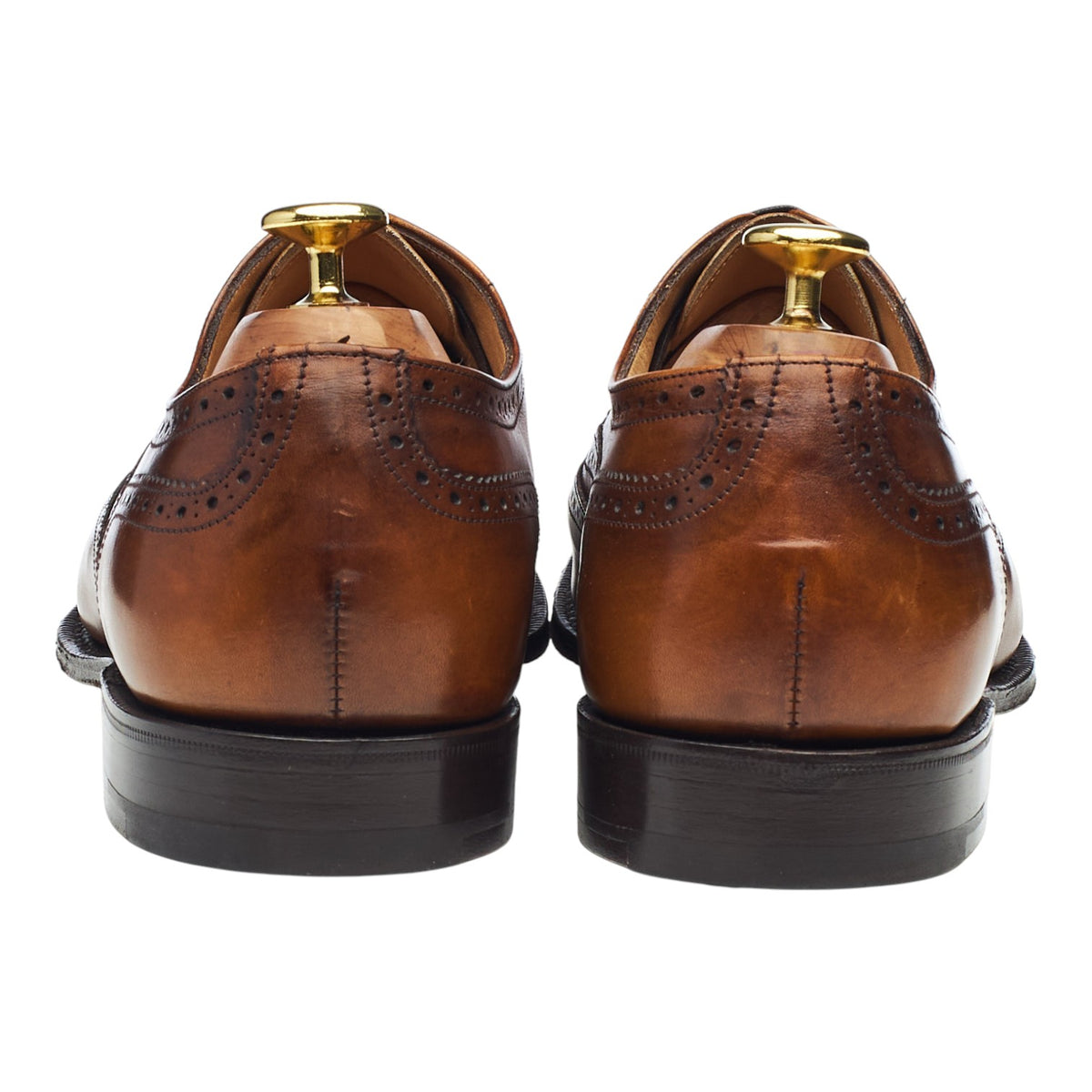 'Kimcote' Brown Museum Leather Oxford Brogues UK 8.5 F