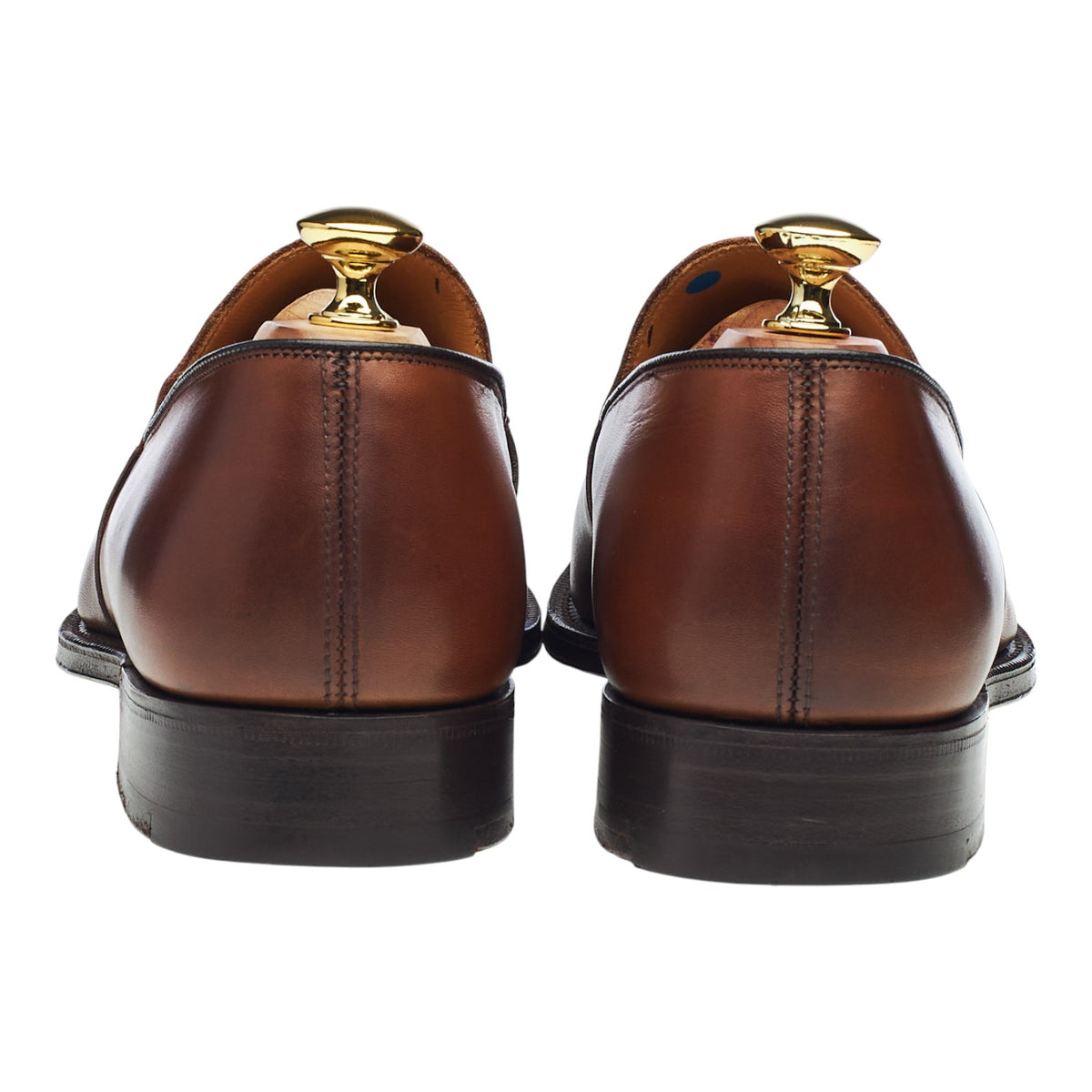 'Harrow' Brown Leather Tassel Loafers UK 7.5 F