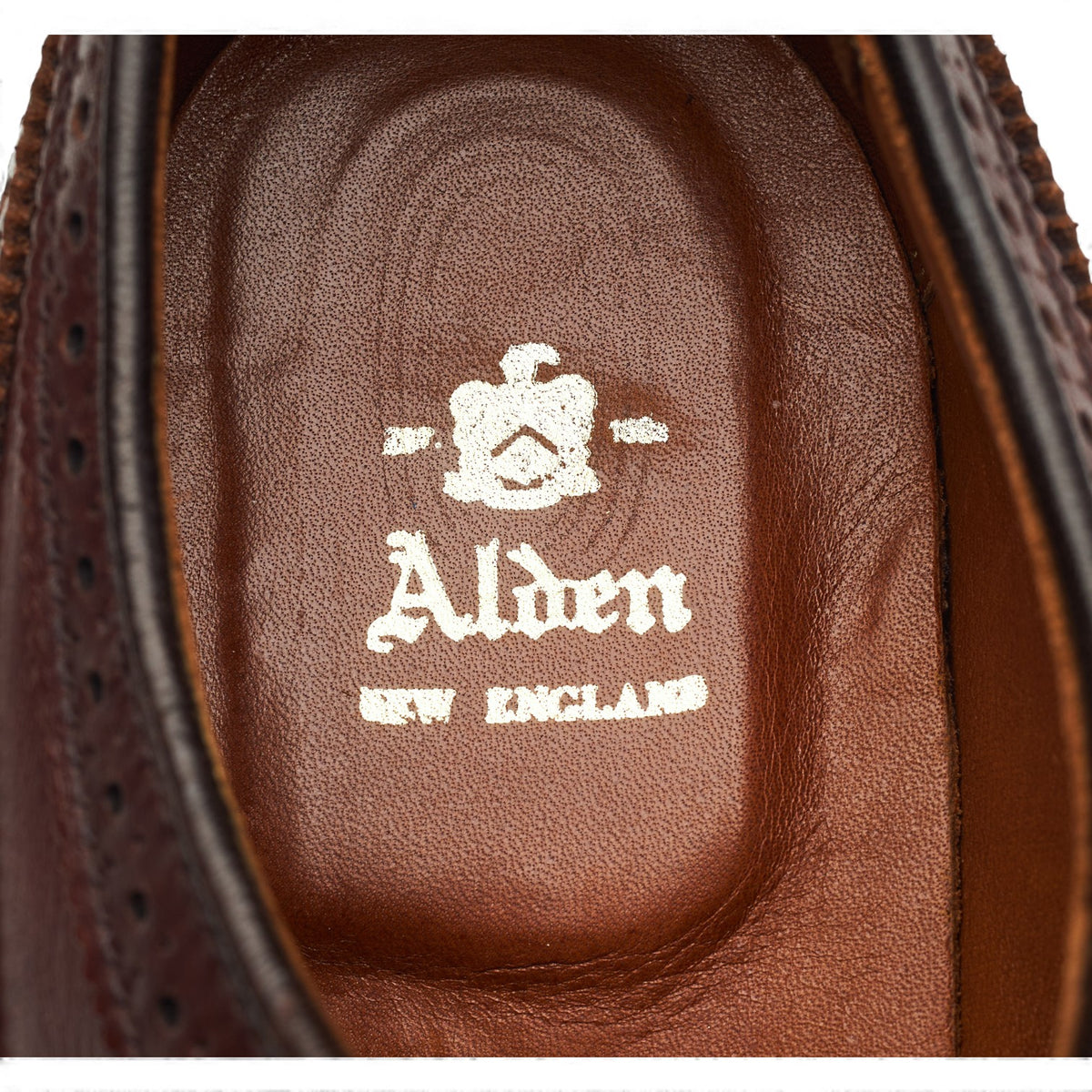 'M4504' Brown Leather Derby Brogues UK 9.5 US 10 E