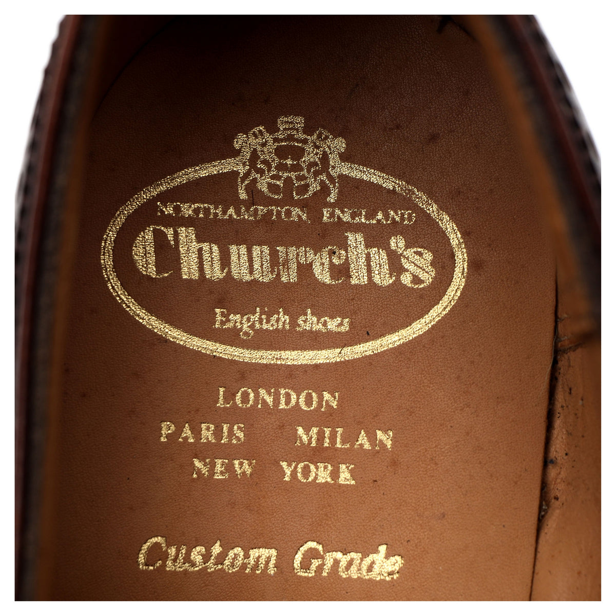 Dark Brown Leather Oxford Brogues UK 8.5 F