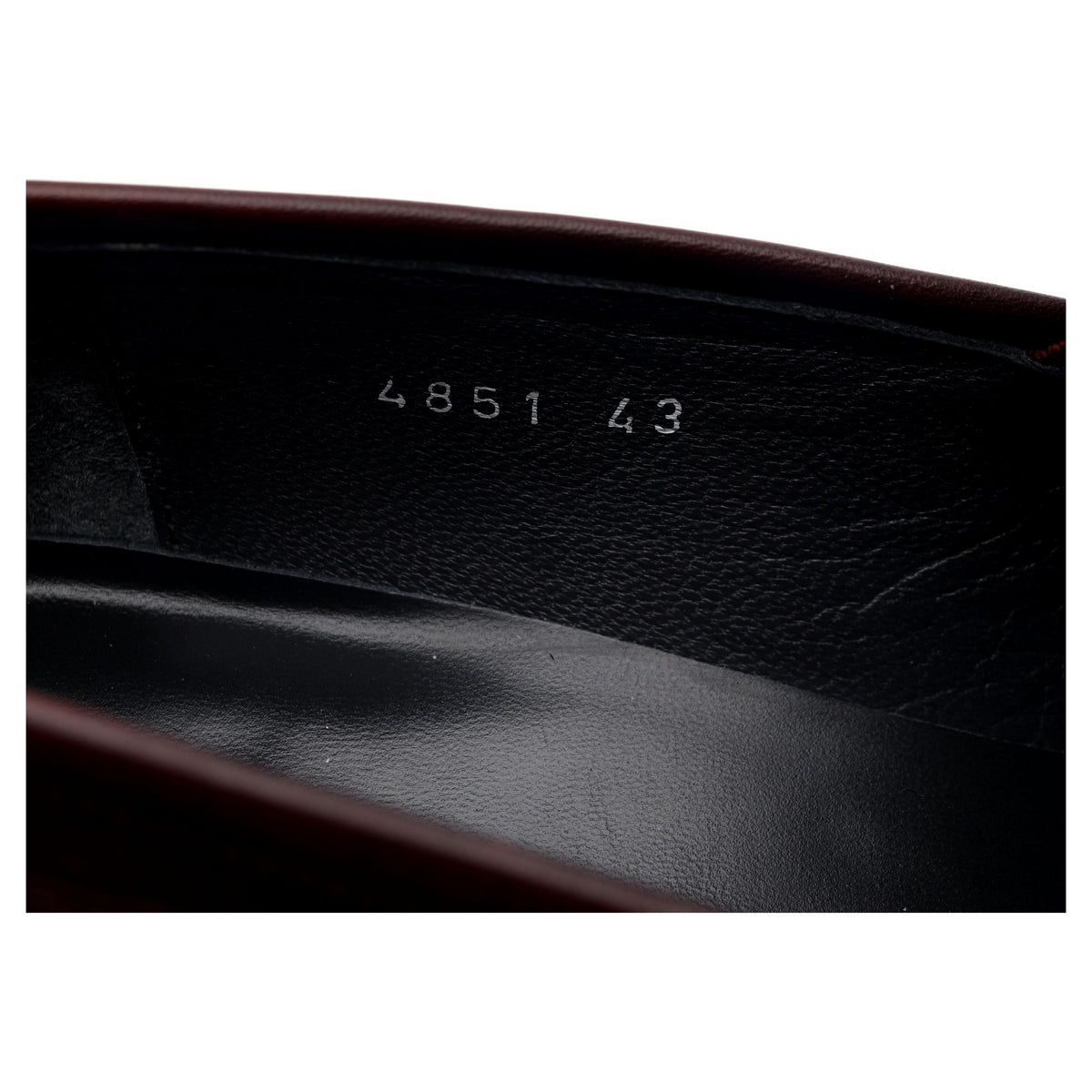 &#39;Dillon&#39; Burgundy Leather Horsebit Loafers UK 9 F