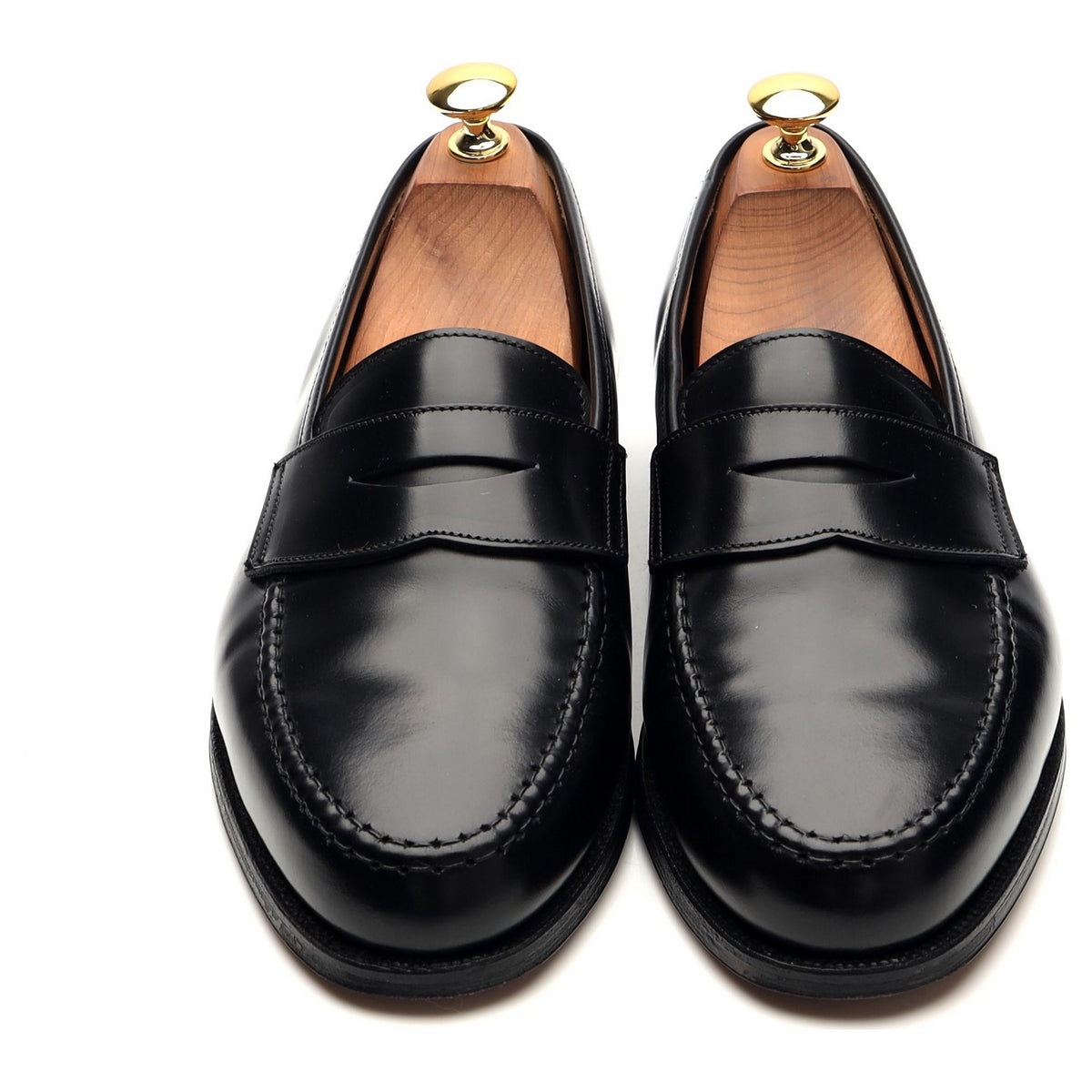 &#39;Boston&#39; Black Leather Loafer UK 6 G