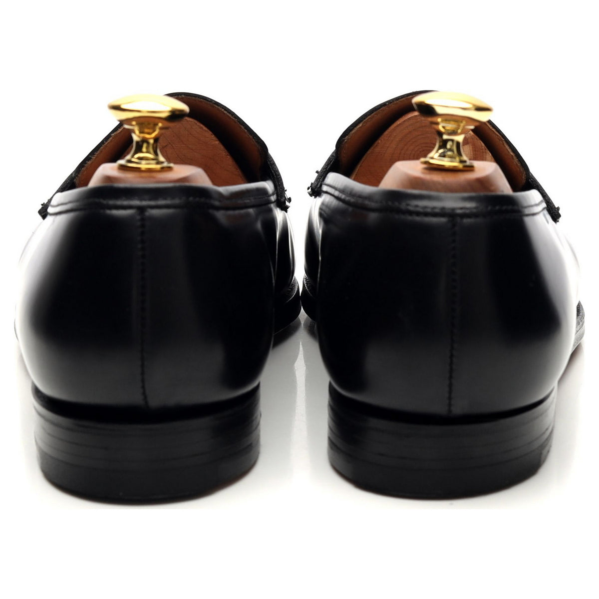 &#39;Boston&#39; Black Leather Loafer UK 6 G