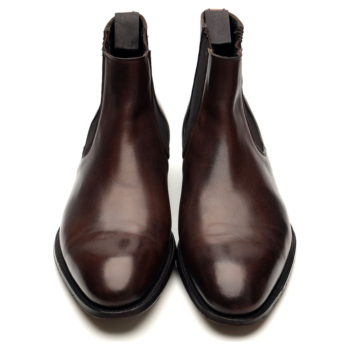 &#39;Jason&#39; Dark Brown Leather Chelsea Boots UK 9 E