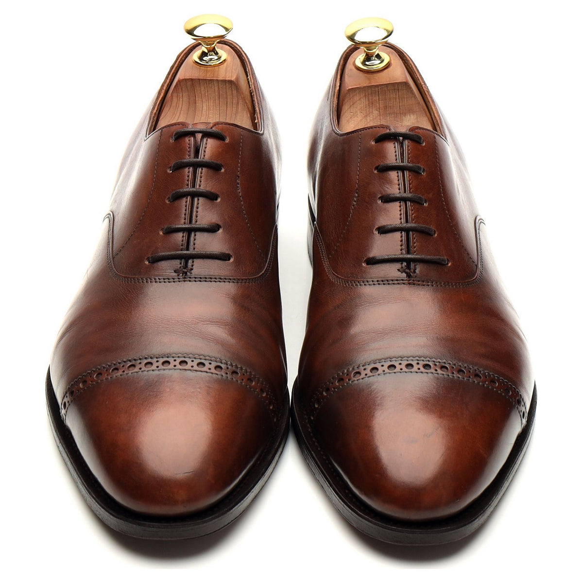 &#39;Domingo&#39; Brown Leather Oxford UK 8.5 E