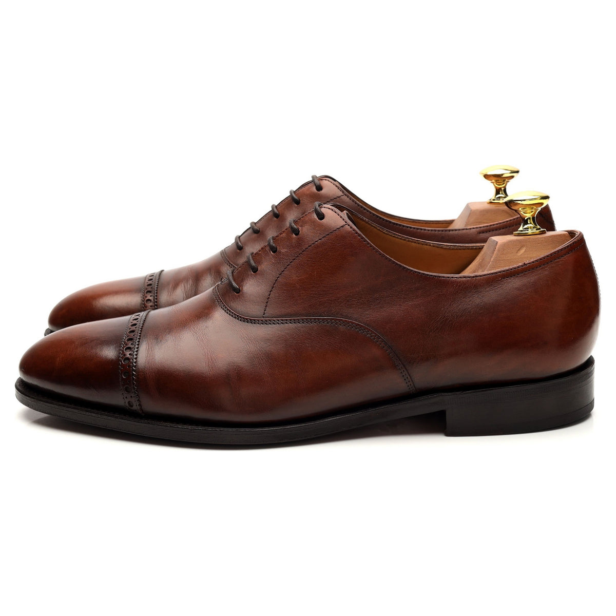 &#39;Domingo&#39; Brown Leather Oxford UK 8.5 E