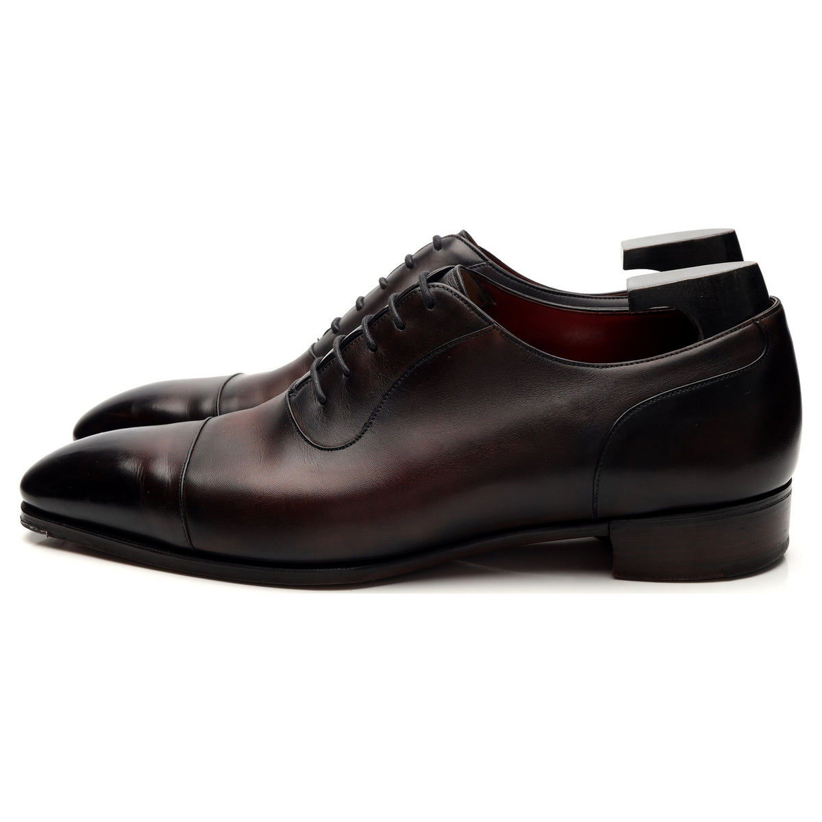 Deco &#39;St James&#39; Dark Brown Patina Leather Oxford UK 9.5 E