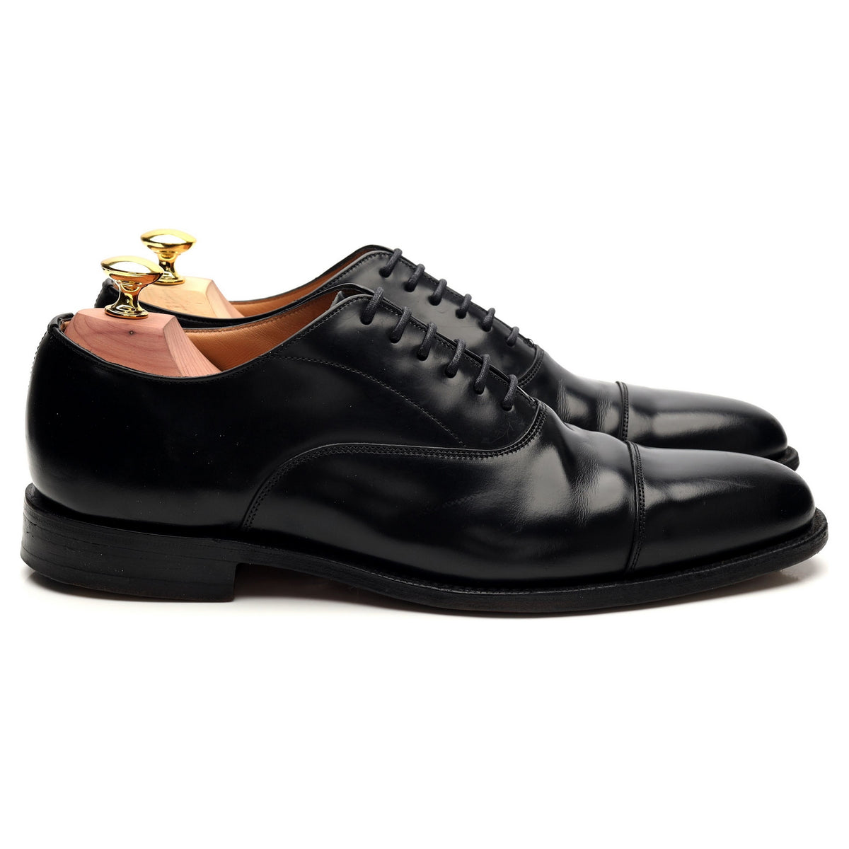 &#39;Coppice&#39; Black Leather Oxford UK 7 F