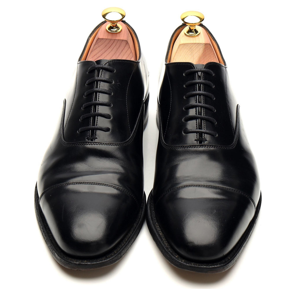 &#39;Coppice&#39; Black Leather Oxford UK 7 F