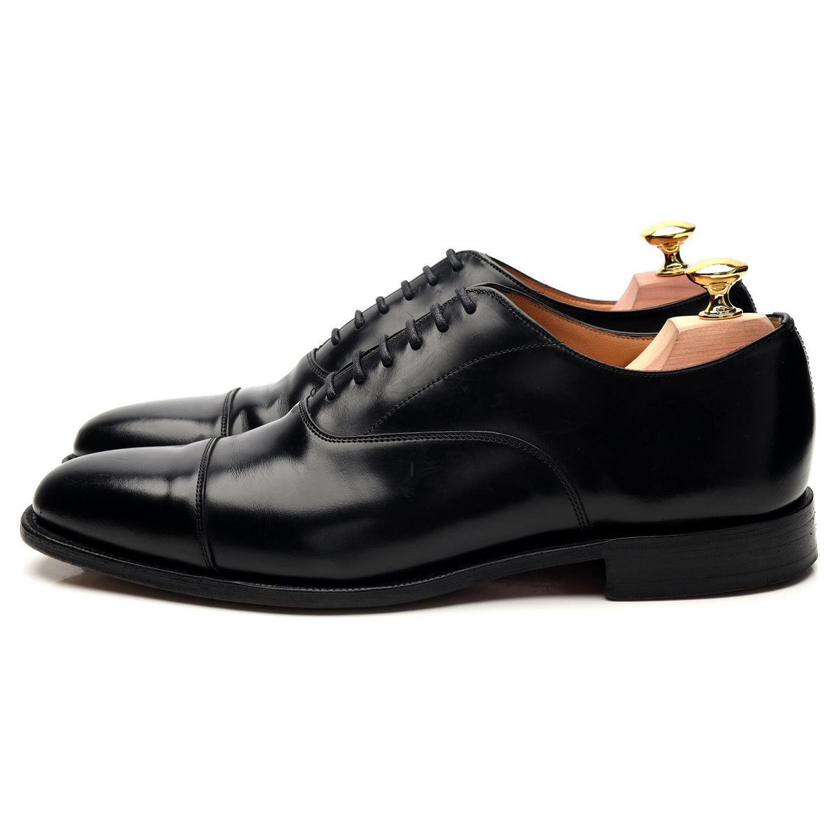 &#39;Coppice&#39; Black Leather Oxford UK 7 F