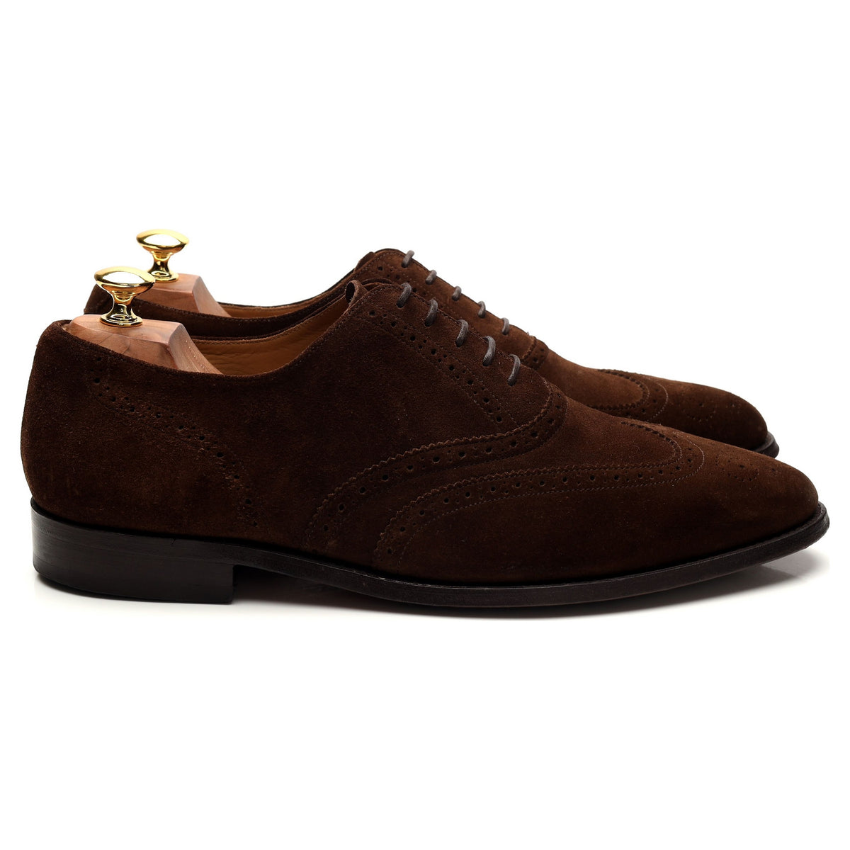 &#39;Albert&#39; Brown Suede Oxford Brogues UK 10 G