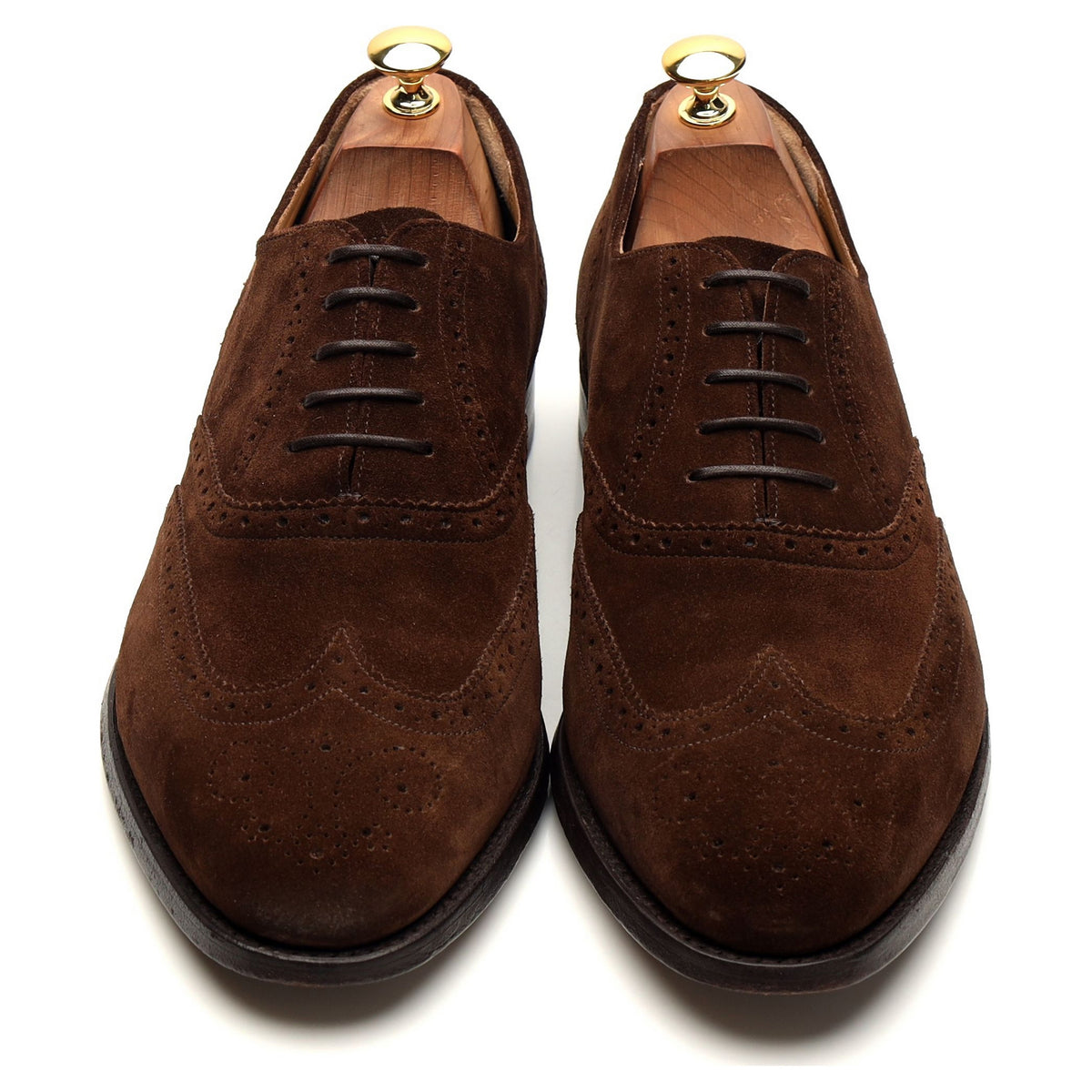 &#39;Albert&#39; Brown Suede Oxford Brogues UK 10 G