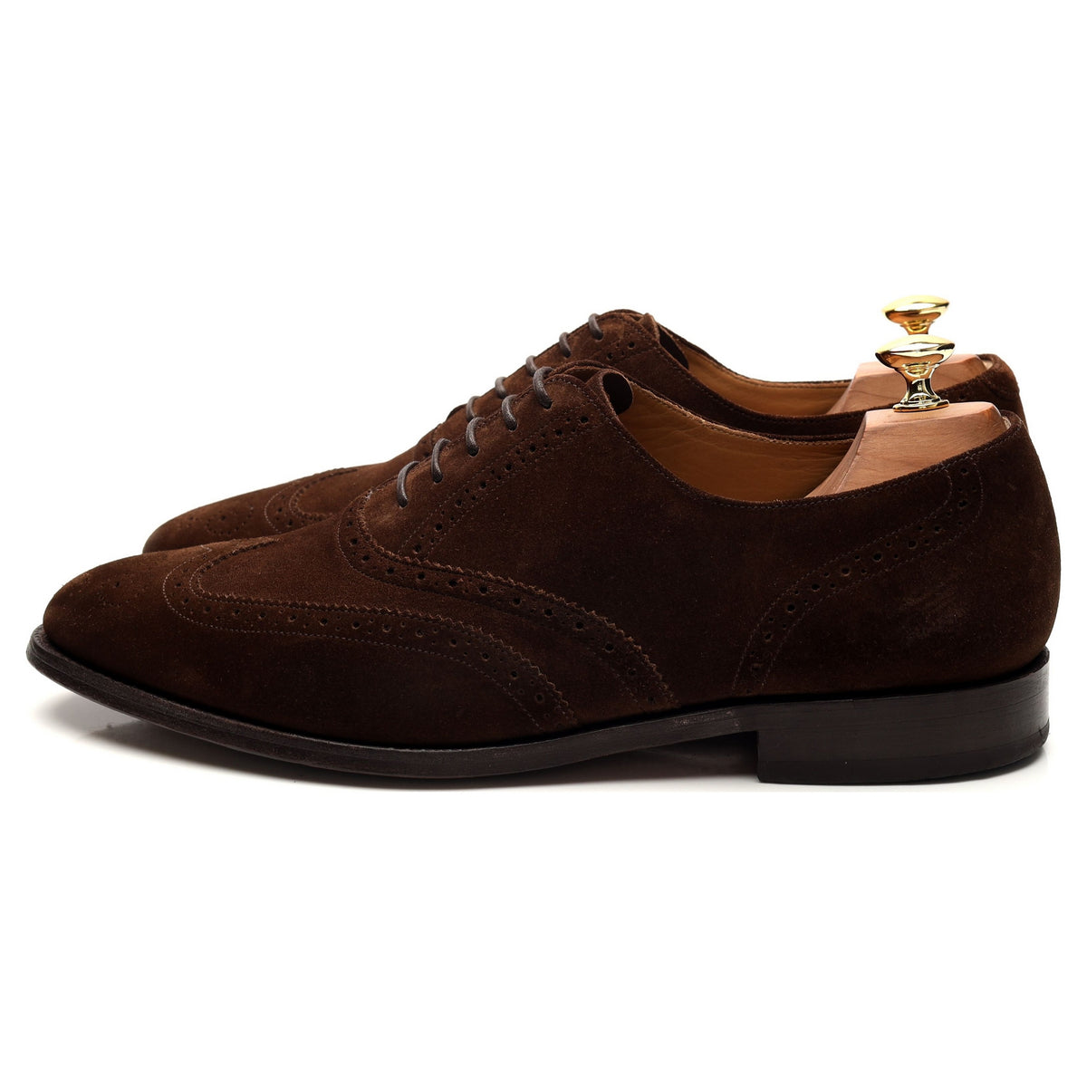 &#39;Albert&#39; Brown Suede Oxford Brogues UK 10 G