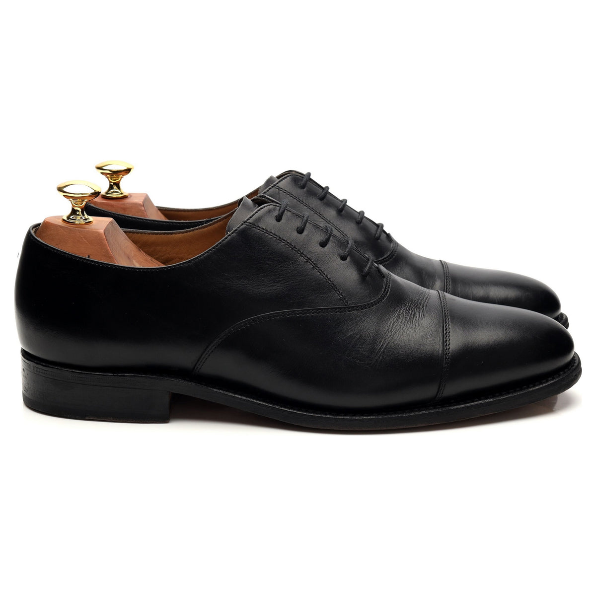 &#39;Luton&#39; Black Leather Oxford UK 9 G