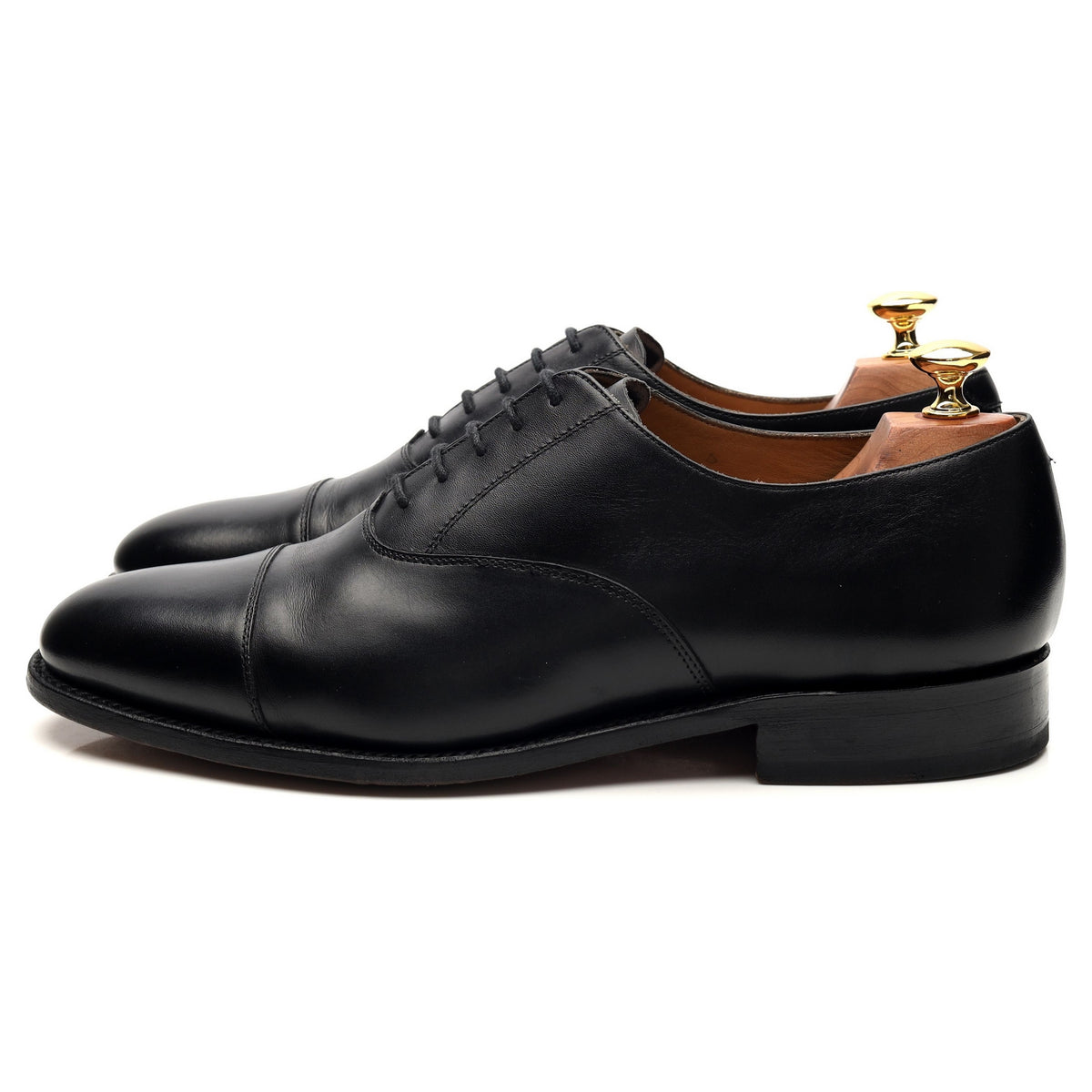 &#39;Luton&#39; Black Leather Oxford UK 9 G