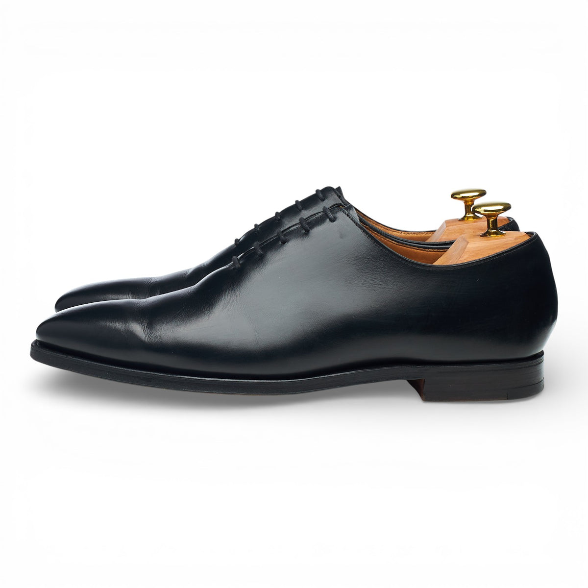 'Alex' Black Leather Wholecut Oxford UK 8 E