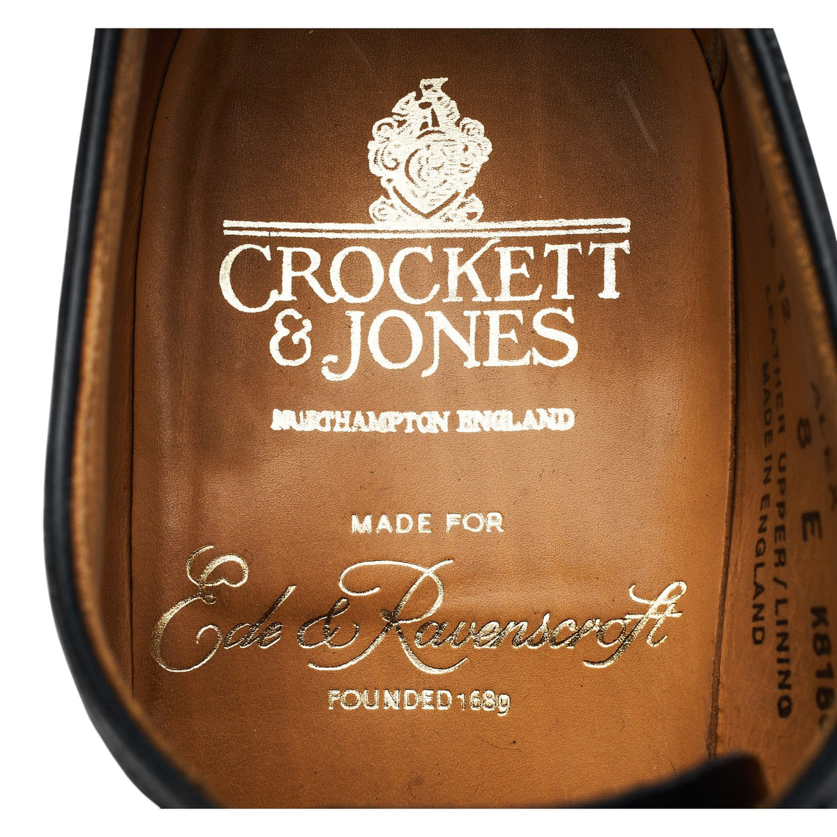 'Alex' Black Leather Wholecut Oxford UK 8 E