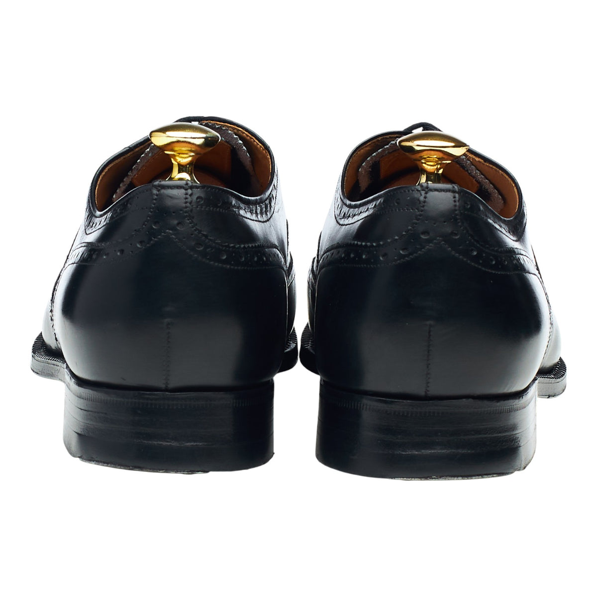 Black Leather Oxford Brogues UK 8.5 G