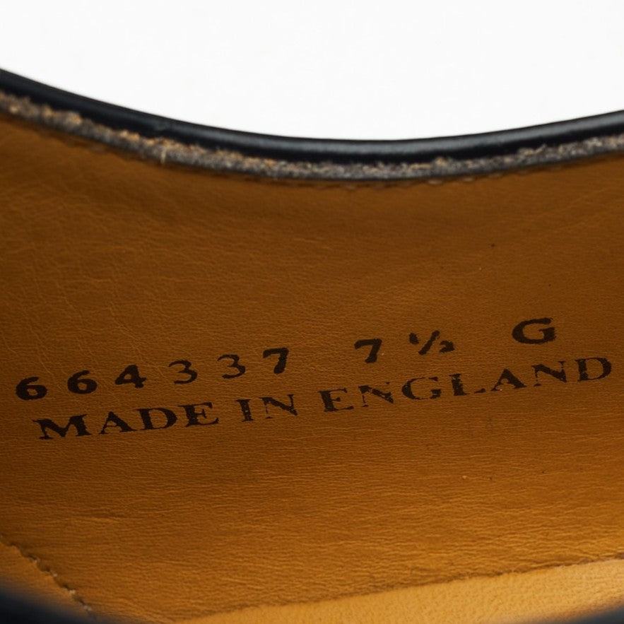 'Alfred' Black Leather Oxford Brogues UK 7.5 G