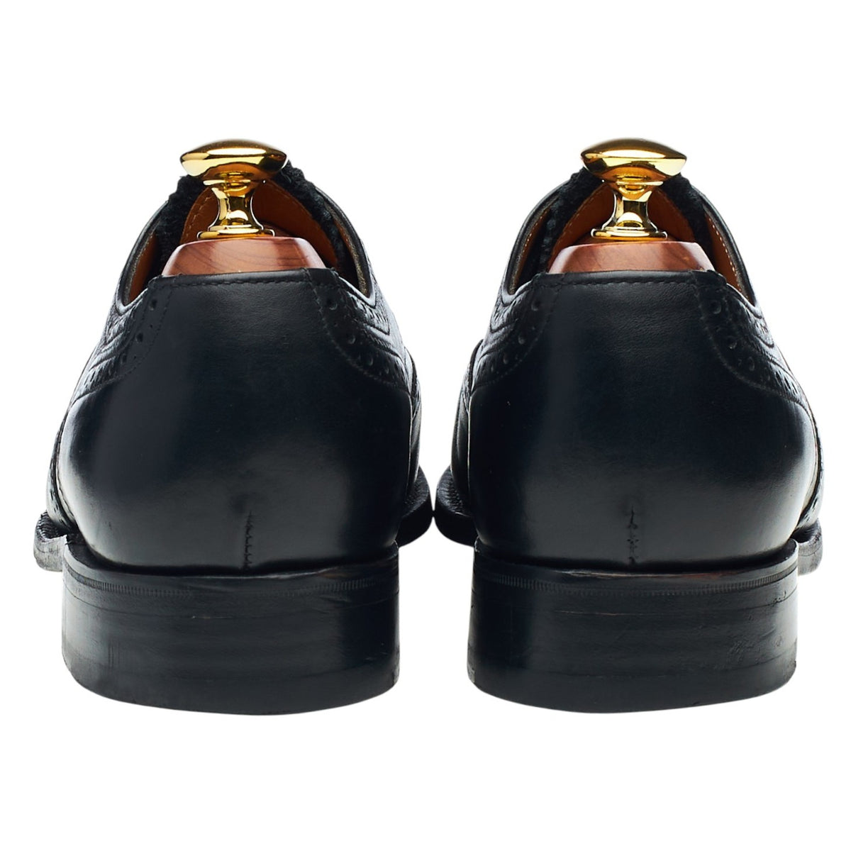 'Pinner' Black Leather Oxford Brogues UK 6.5 F
