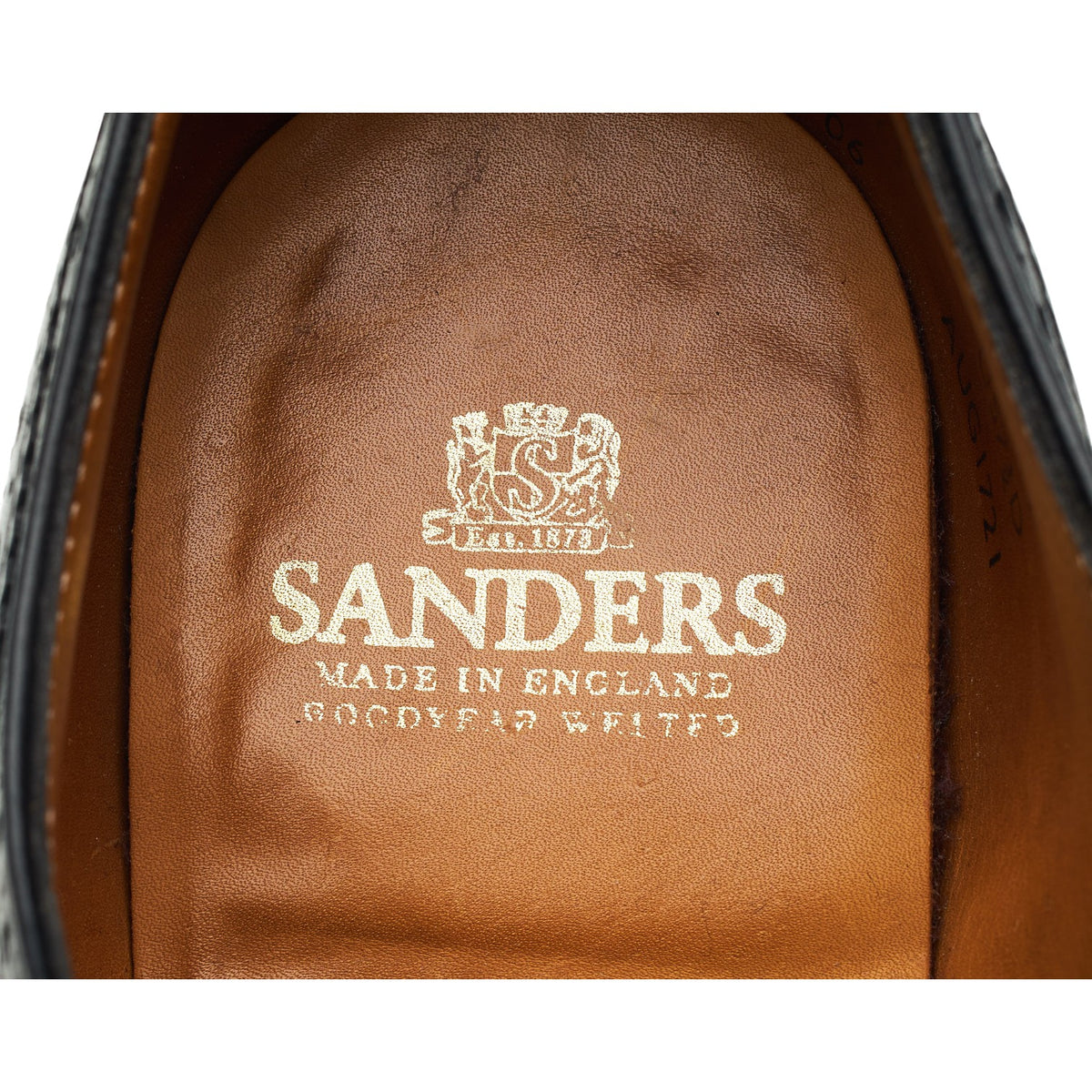 'Pinner' Black Leather Oxford Brogues UK 6.5 F