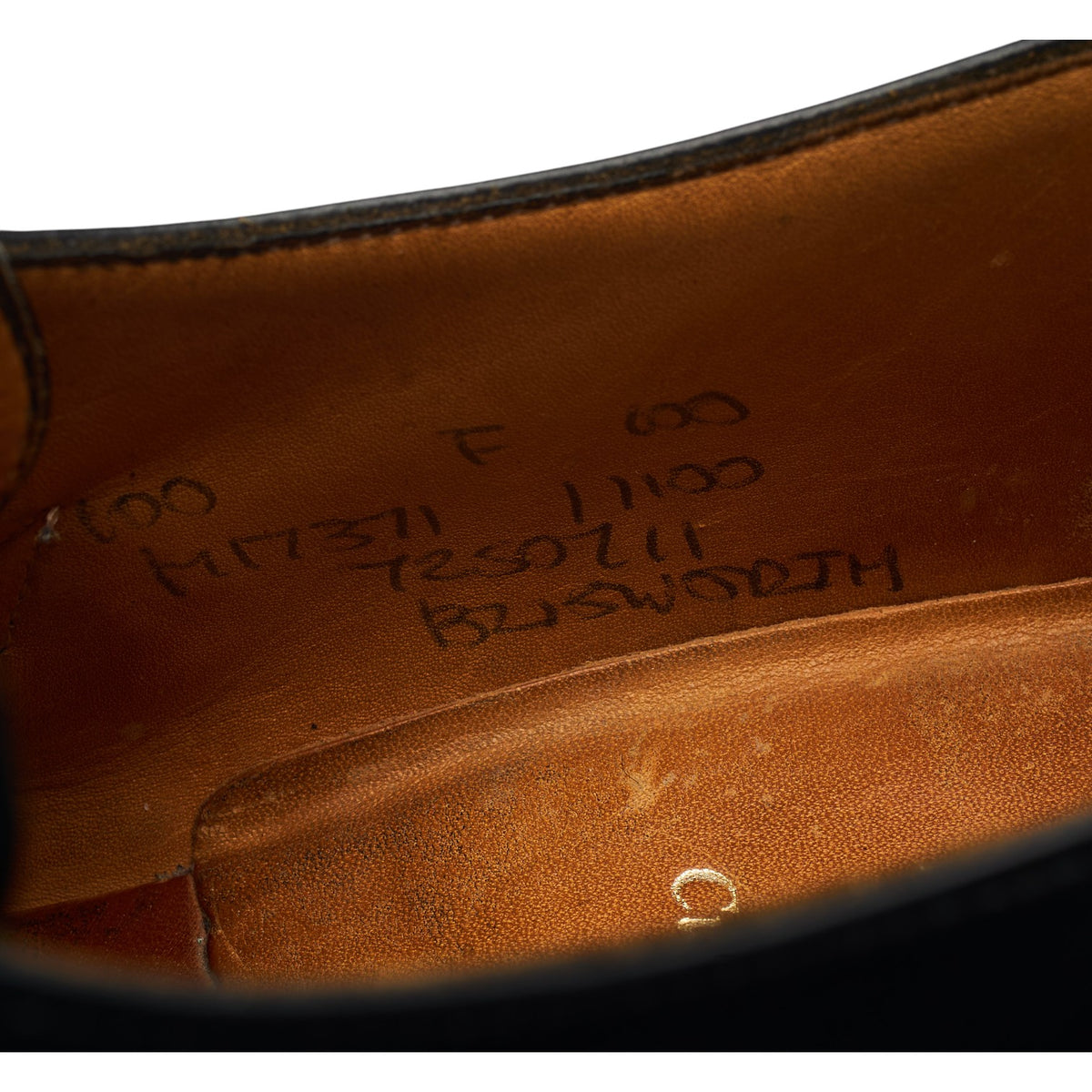 'Blisworth' Black Leather Monk Strap UK 10 F