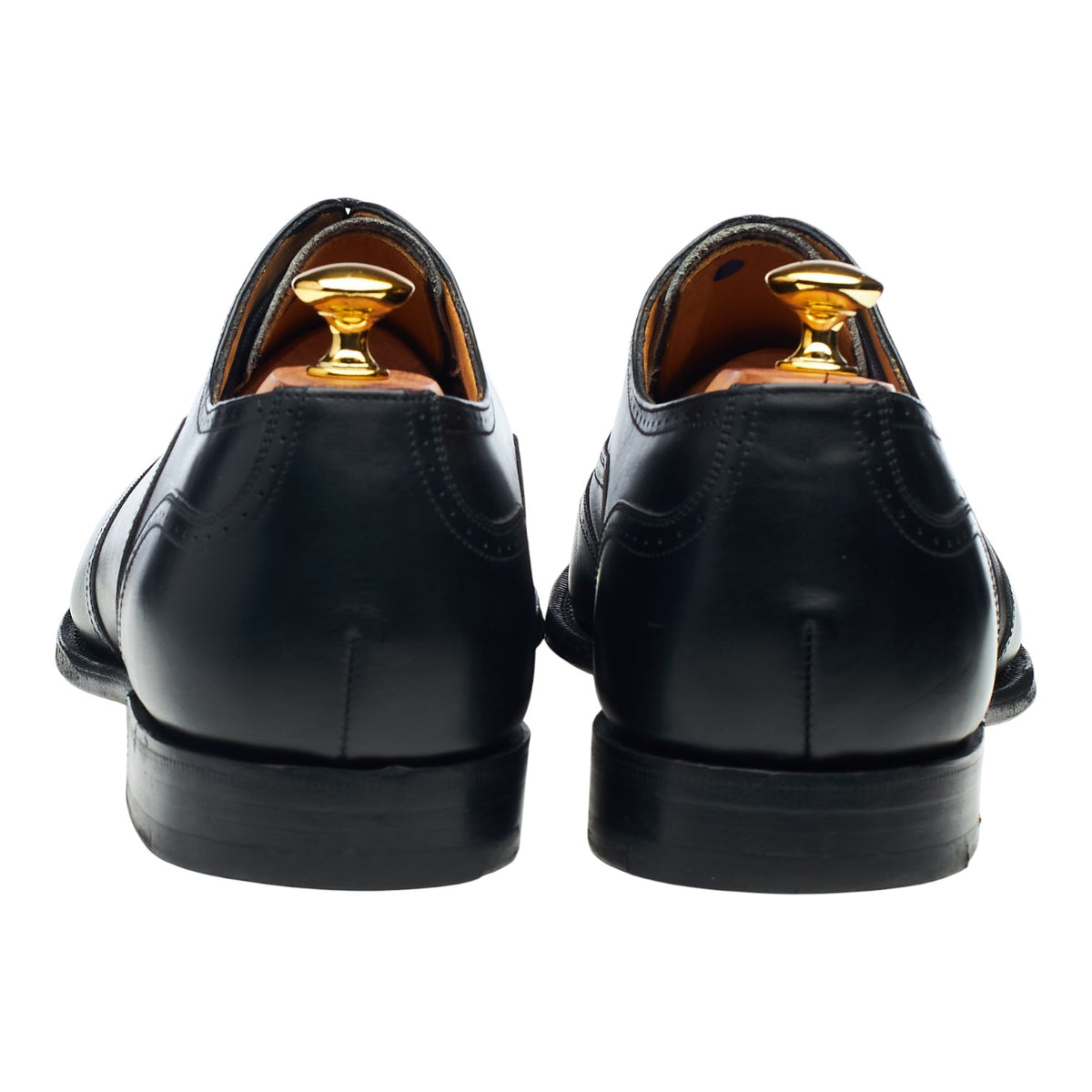 'Walton' Black Leather Oxford Brogues UK 12 G